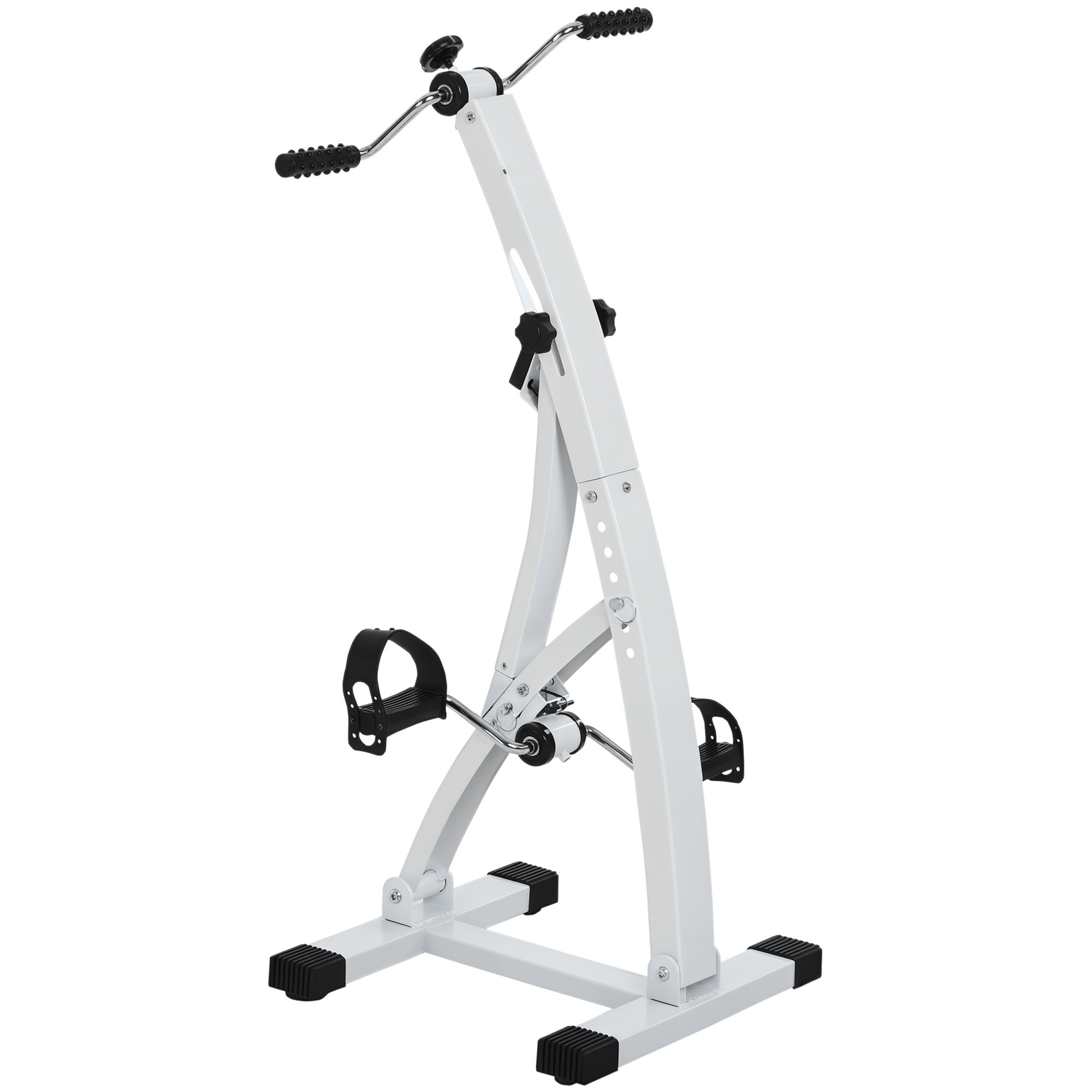 Pedāļu trenažieris senioriem, īpaši kluss mini velotrenažieris ar LCD displeju, stiprinājuma siksnu, roku un kāju trenažieris, trenažieris, galda velosipēds, mini velotrenažiera fitnesa ierīce mājām vai birojam
