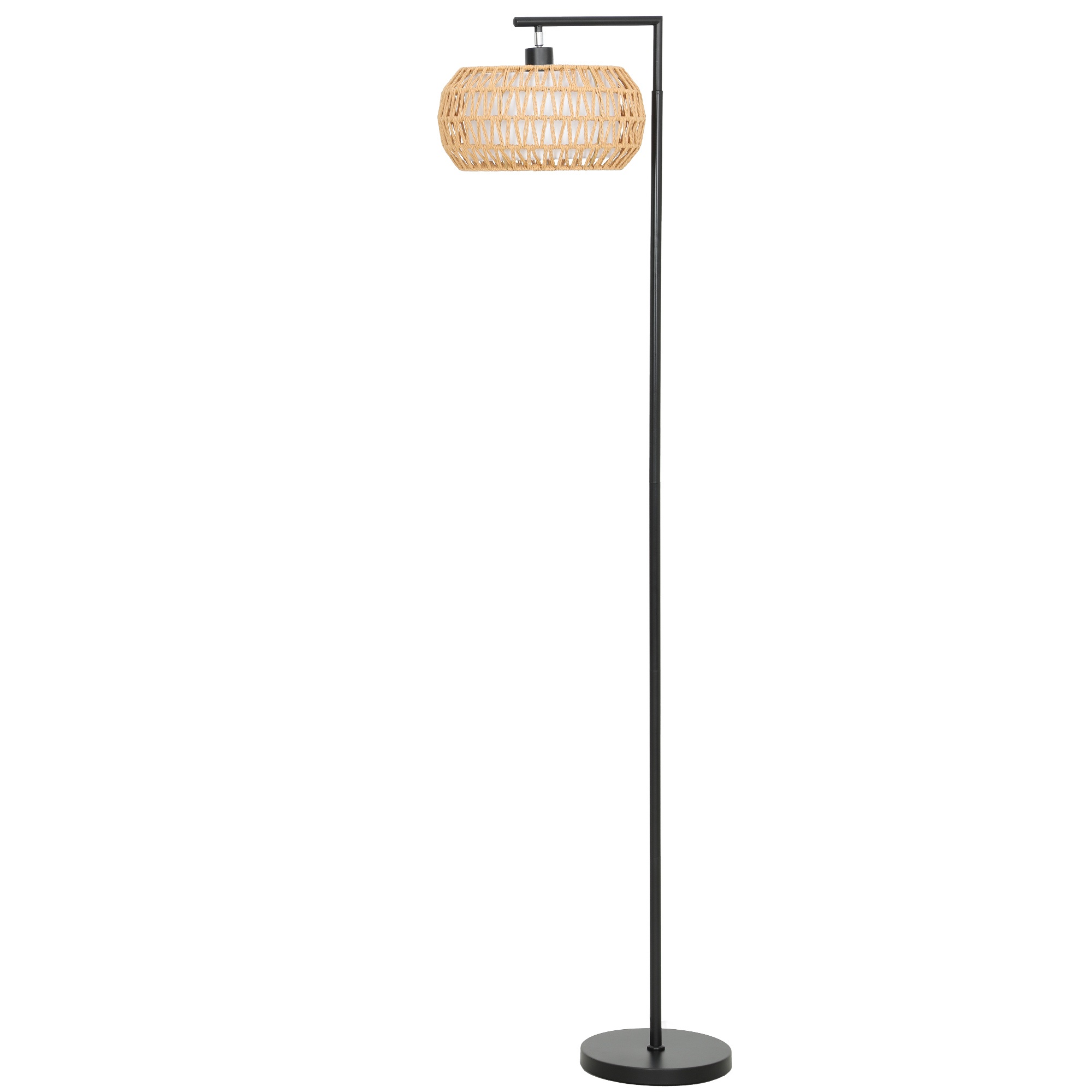 LED stāvlampa ar dubultu abažūru, regulējama stāvlampa ar 3 krāsu temperatūrām viesistabai, guļamistabai, birojam, melna