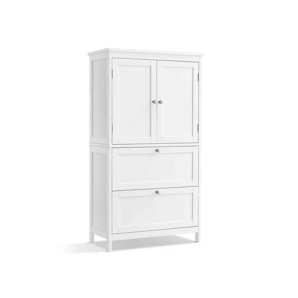 Vannas istabas skapis 30 x 60 x 110 cm, ar divām durvīm un divām atvilktnēm