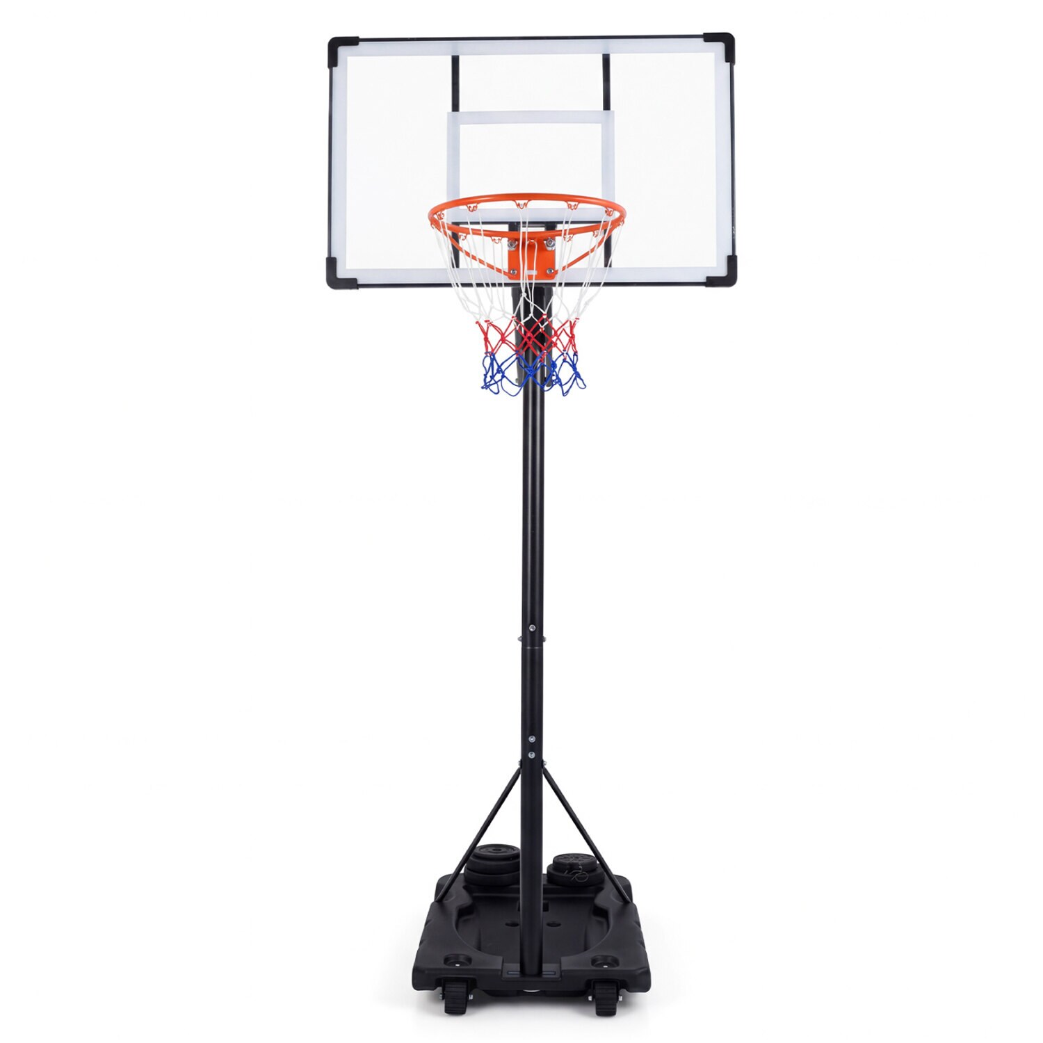 305 cm pārnēsājams basketbola grozs āra lietošanai pieaugušajiem