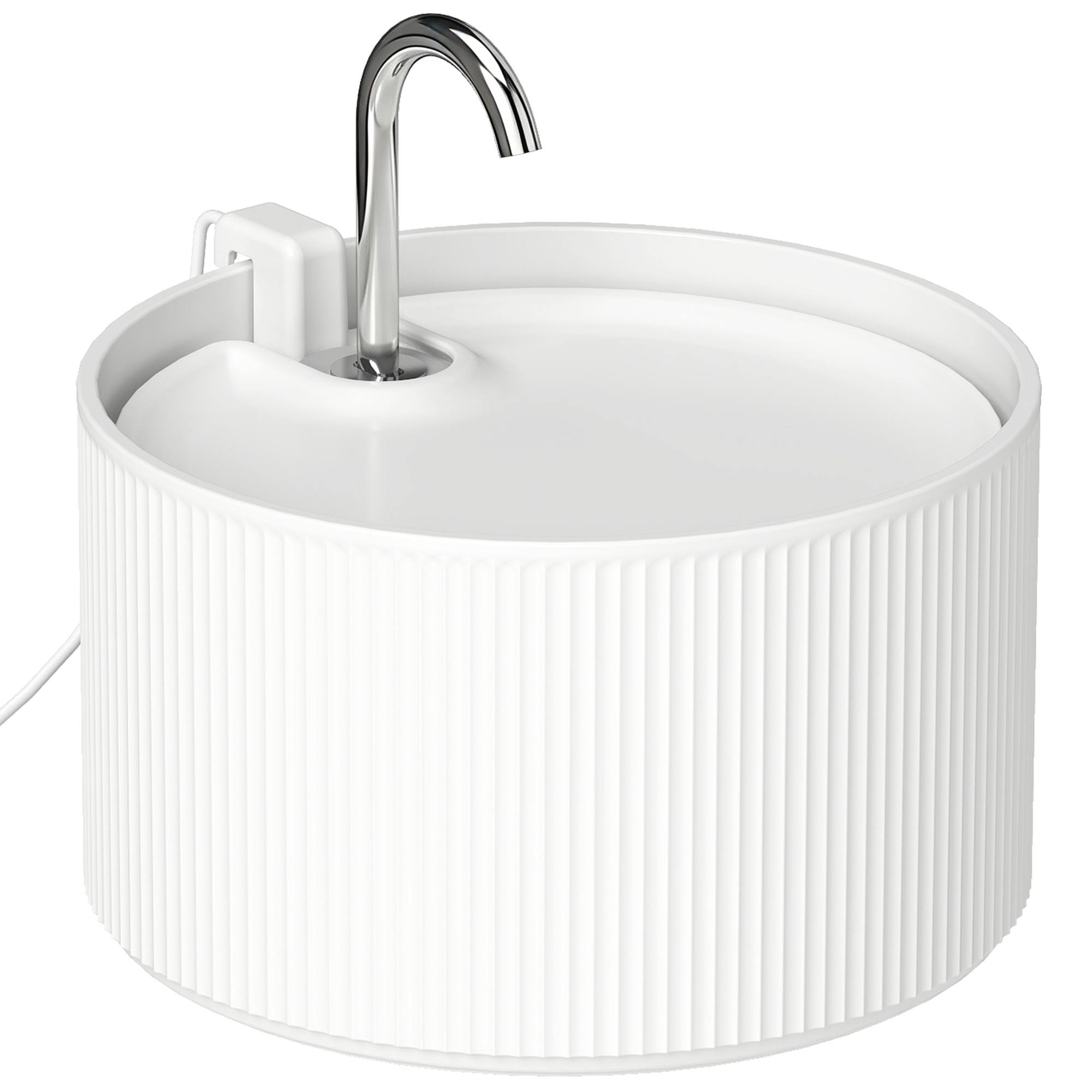Keramikas dzeršanas strūklaka kaķiem, 2,2 l, 4 pakāpju filtrācija, 2 režīmi, 1 filtrs un putu filtrs, īpaši kluss sūknis, bez BPA