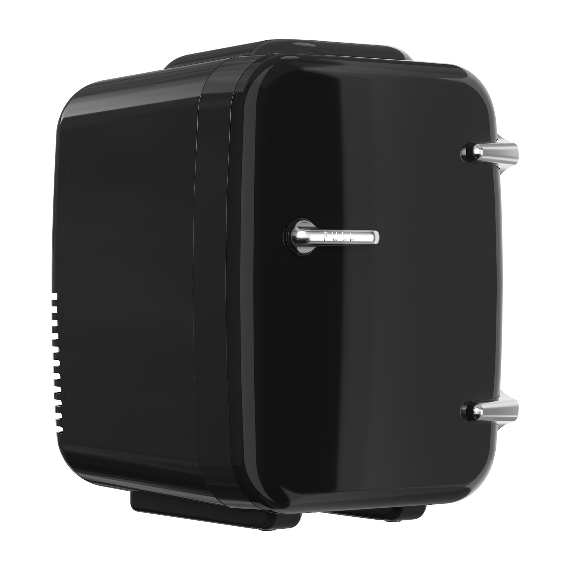 Pārnēsājams mini ledusskapis ar dzesēšanas un sildīšanas funkciju, 12 V/230 V, 4 l, 28 x 20,5 x 29,5 cm, melns