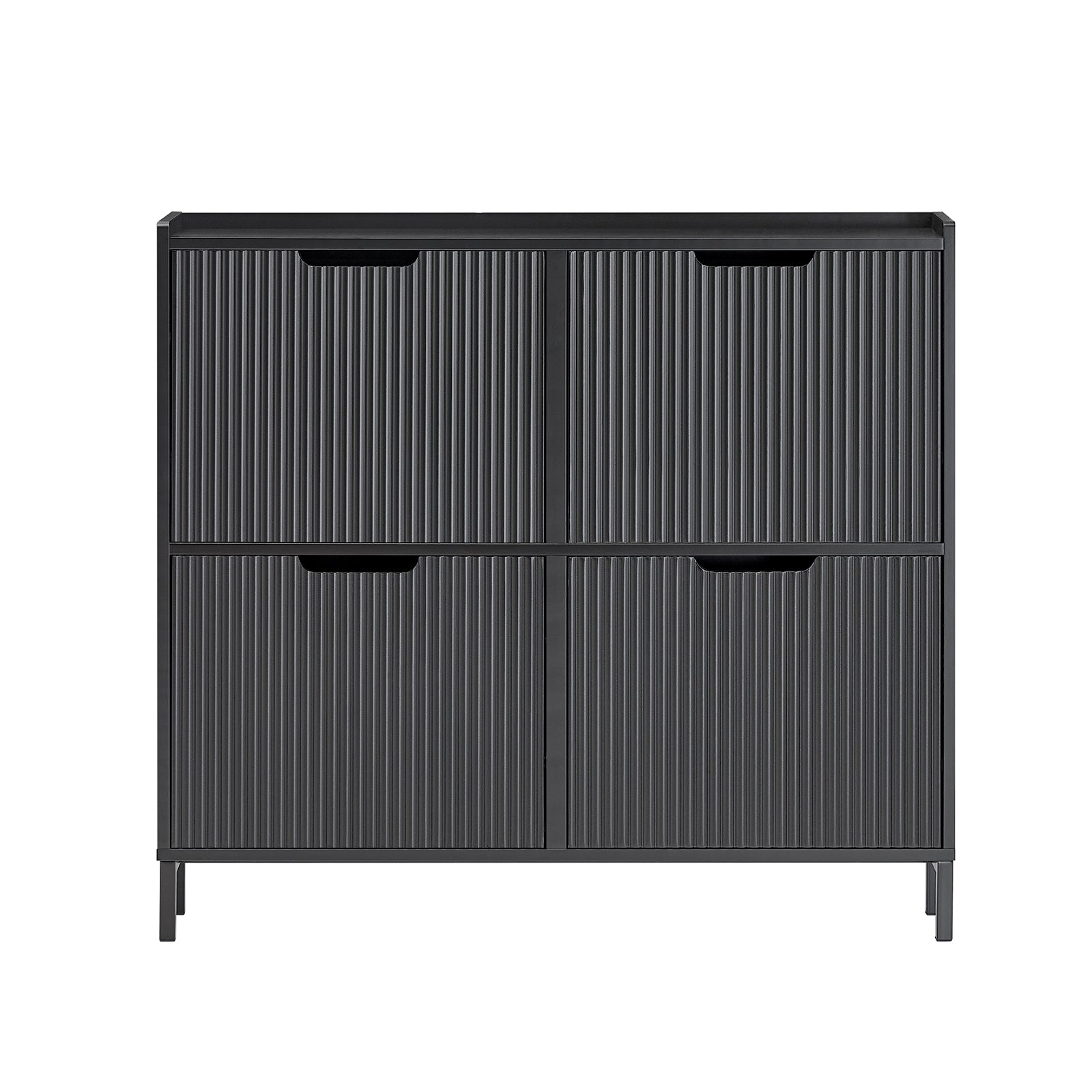 Apavu skapja apavu plaukts apavu statīvs ieejai ar 4 plauktiem