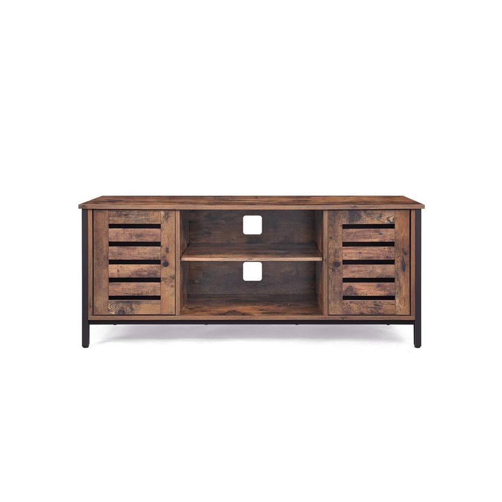 TV-alus 110 x 40 x 50 cm vintage pruun/must