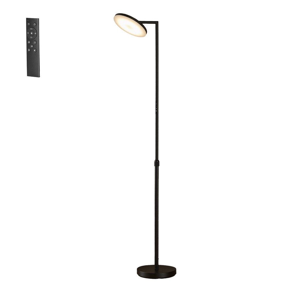 Naktsskapītis ar rozetēm, LED apgaismojums, 2 atvilktnes un atvērta sekcija, 40,1 x 30 x 50,2 cm, melnas tintes pelēks