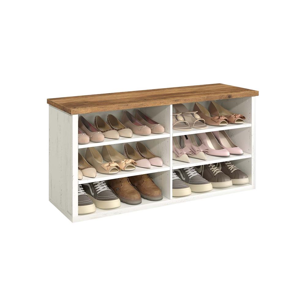 Apavu glabāšanas piederums, regulējams, ar plauktiem (29,5 x 100 x 50 cm)
