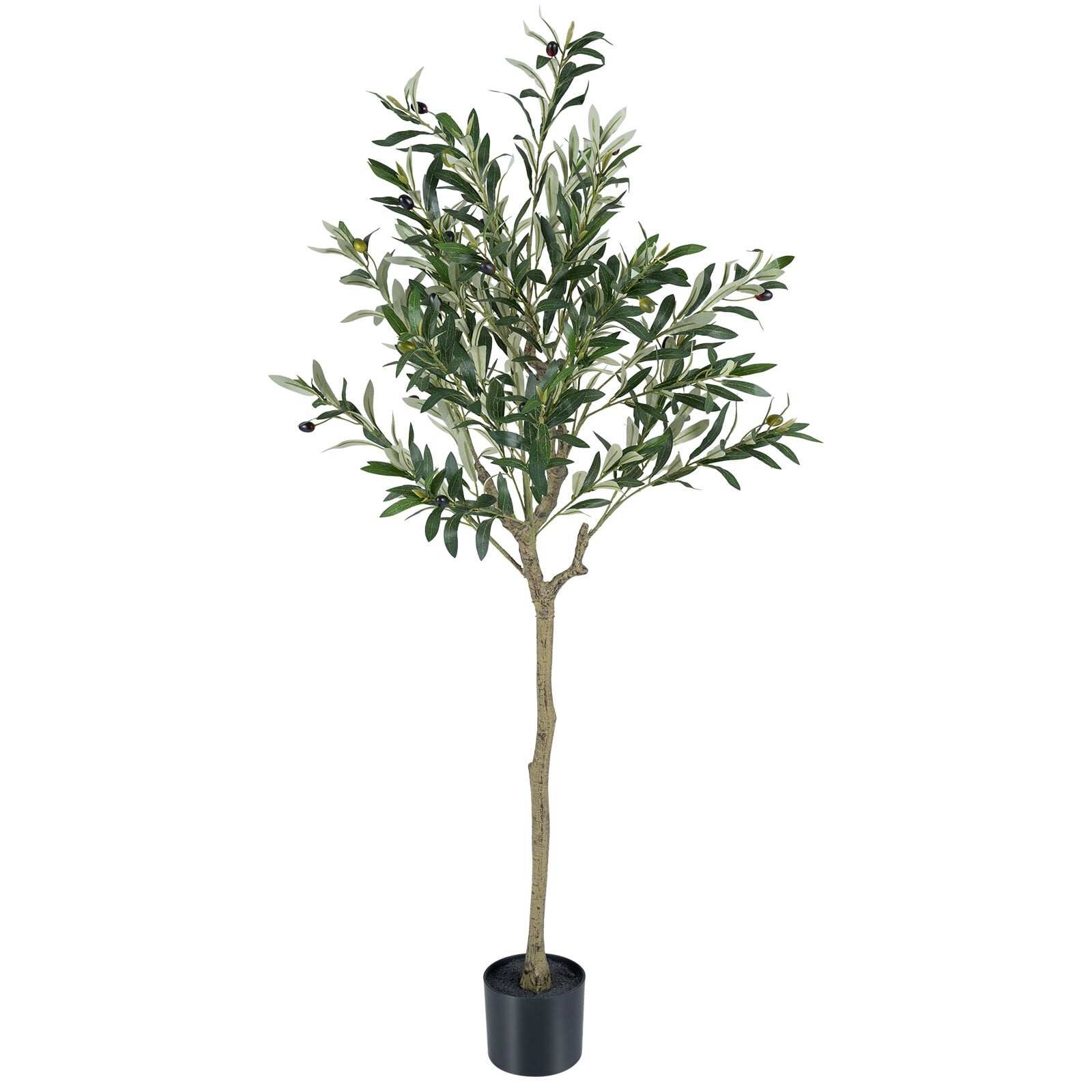 Mākslīgais olīvkoks, 1 gab., 150 cm, 24 olīvas un 576 zīda lapas