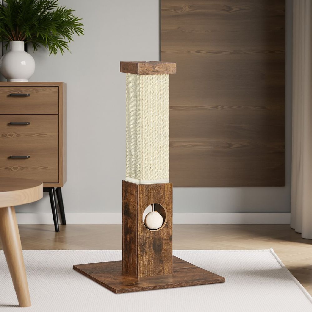 Skrāpējamais stabiņš 73 cm ar rotaļlietu