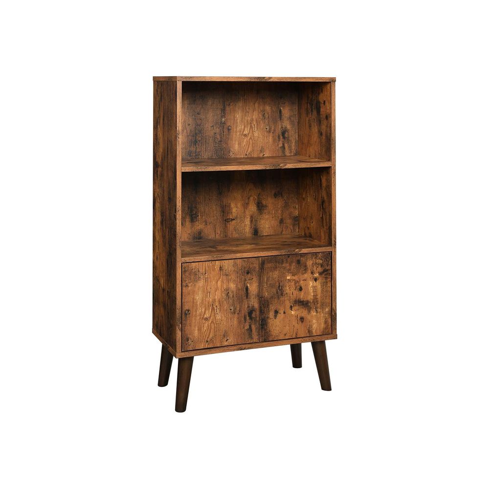 Retro grāmatu plaukts ar durvīm 60 x 30 x 120 cm