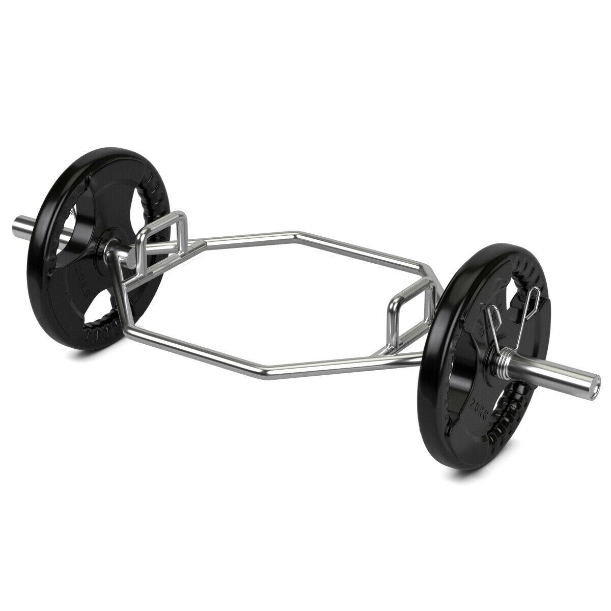 142 cm olimpiskais sešstūra stieņa stienis ar salokāmiem rokturiem, Powerlifting-Sliver