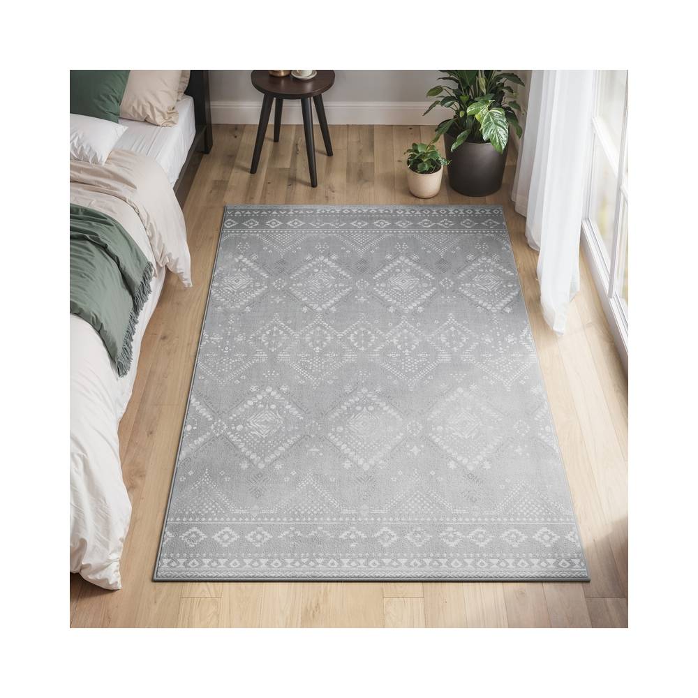 Boho stiilis vaip 120 x 170 cm pehme ja libisemisvastane pestav dekoratiivvaip elutuppa või magamistuppa