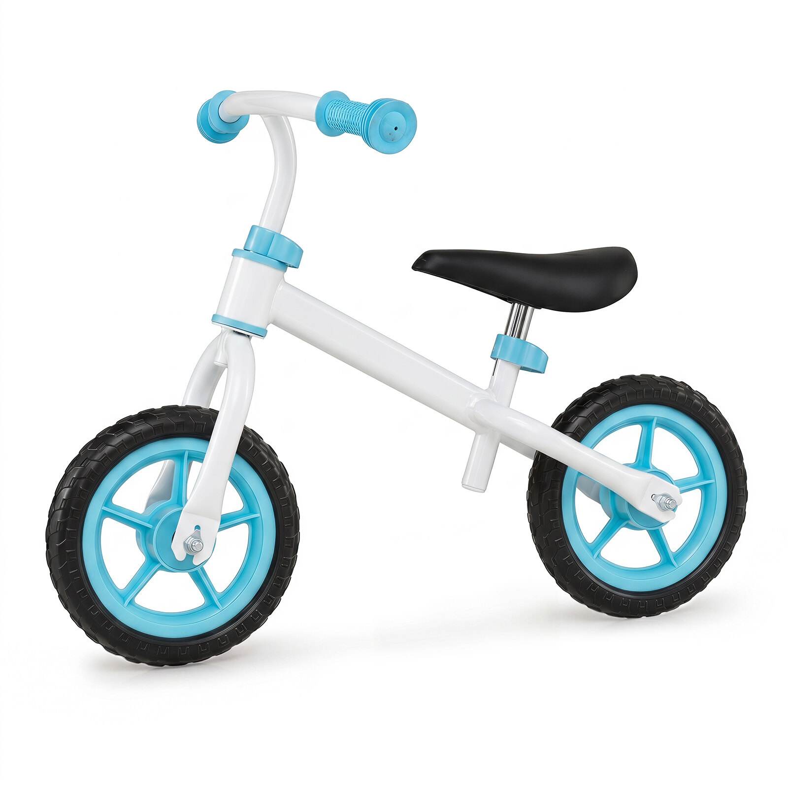 Bērnu līdzsvara velosipēds ar regulējamu stūri bērniem no 3 gadu vecuma, slodzes izturība 20 kg, zils