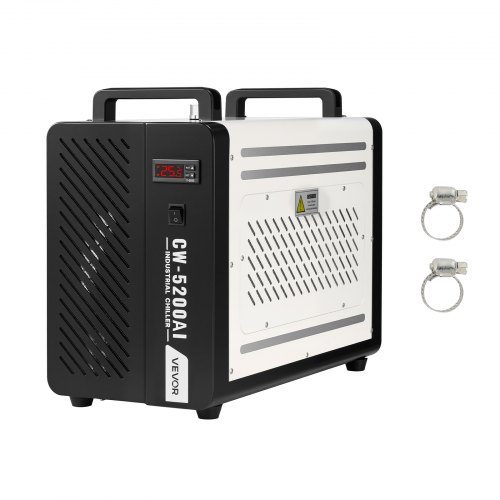 Rūpniecisks ūdens dzesētājs ar kompresoru CO2 lāzera caurules gravēšanas un griešanas iekārtām, 1600 W, 7 l tvertne un maksimālā plūsma 16 l/min