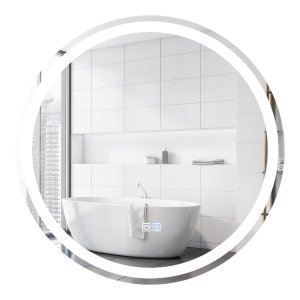 LED apgaismots apaļš vannas istabas spogulis