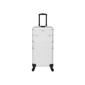 3 - in - 1 kosmētikas ratiņi, sudrabkrāsas