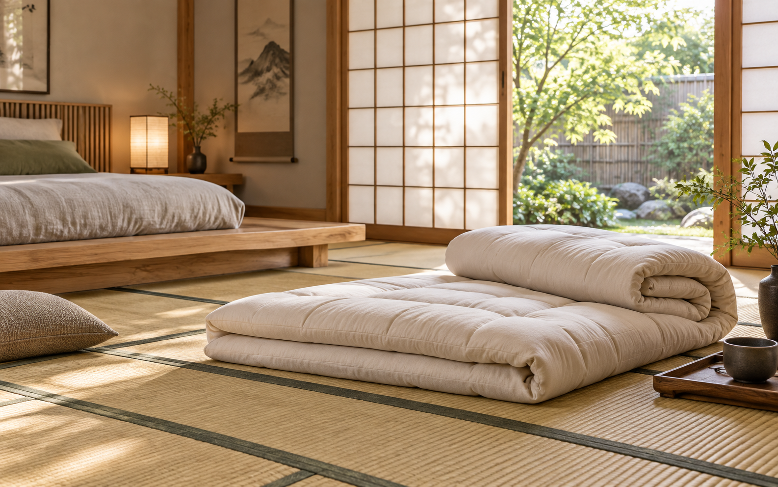 Tatami paklāji un futona matrači