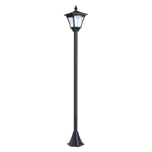 Saules dārza laterna LED, 30 lūmenu, saules lampa, zemes mietiņa statnis, 120 cm, melna