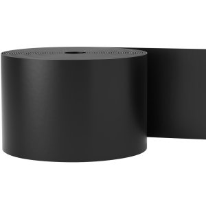 Ainavu apmale, 25,4 cm dziļums, 45,7 m kopējais garums, pārstrādāts HDPE ruļļots terases dēlis, elastīga, liekta apmale ainavu veidošanai, zālienam, dārzam, pagalmam, aizsardzībai pret nezālēm, melna