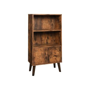 Retro grāmatu plaukts ar durvīm 60 x 30 x 120 cm