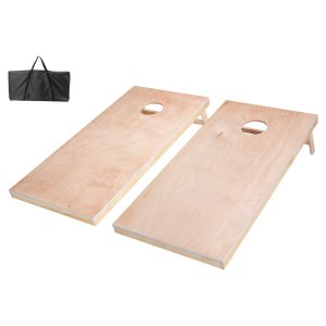 Cornhole komplekts 4x2 pēdas, masīvkoka mešanas dēļi un 8 pupiņu maisiņi