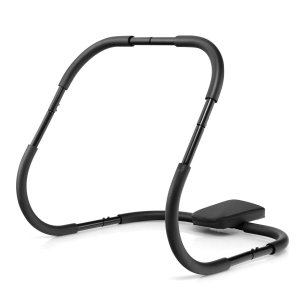 Pārnēsājams AB Trainer Fitness Crunch treniņu trenažieris ar galvas balstu - melns