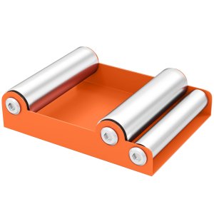 Motociklu tīrīšanas statīvs, rullīšu statīvs, riteņu rotācijas palīglīdzeklis velosipēdiem <220 kg un riepu platumam <180 mm, oranžs