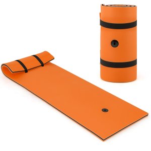 3 slāņu plīstizturīgs relaksējošs putu peldošais spilventiņš - oranžs